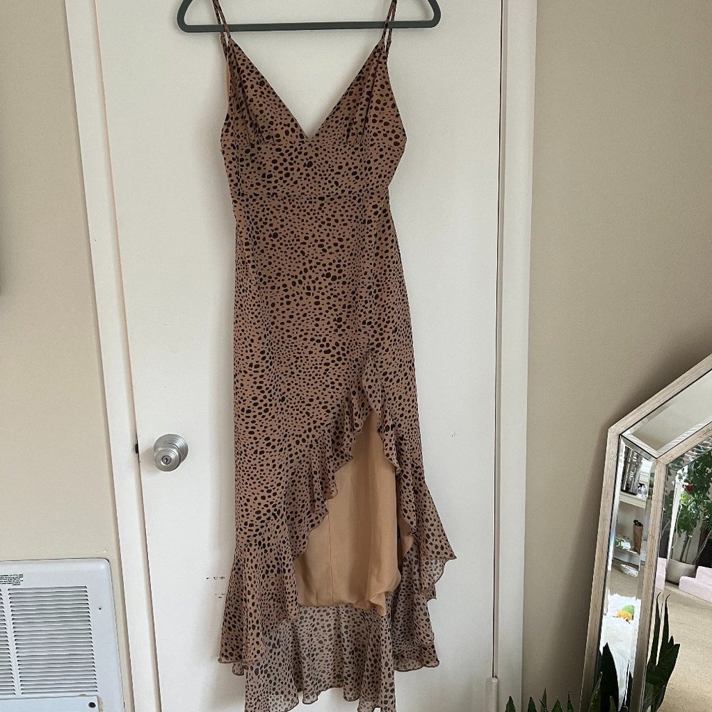 Majorelle Loreto Dress: Natural Leopard